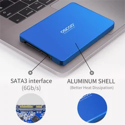 OSCOO 노트북 데스크탑 PC용 내장 솔리드 스테이트 드라이브 디스크, SATAIII SSD 128GB 256GB SSD 1TB 512GB HDD 2.5 인치