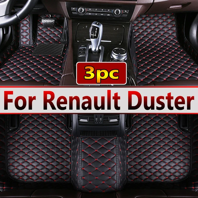 First Russia Car Floor Mats For Dacia Duster Renault Duster HM 2021~2022 Waterproof Ptotective Pads Car Mats Full Set Car Access