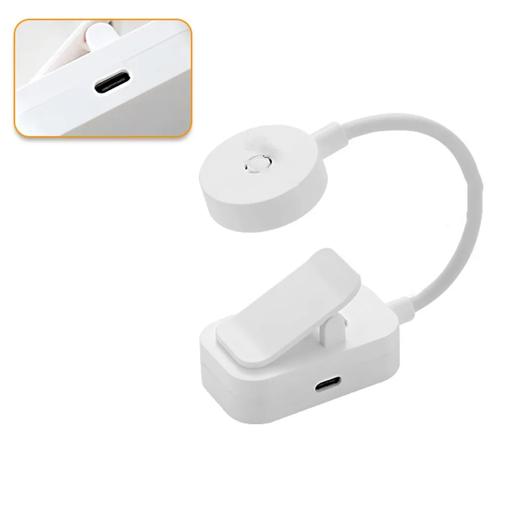 3 Colors LED Book Clip Lights Mini Stepless Dimmable Bedroom Table Lamp Detachable Eye Protection Clamp Night Light Learning