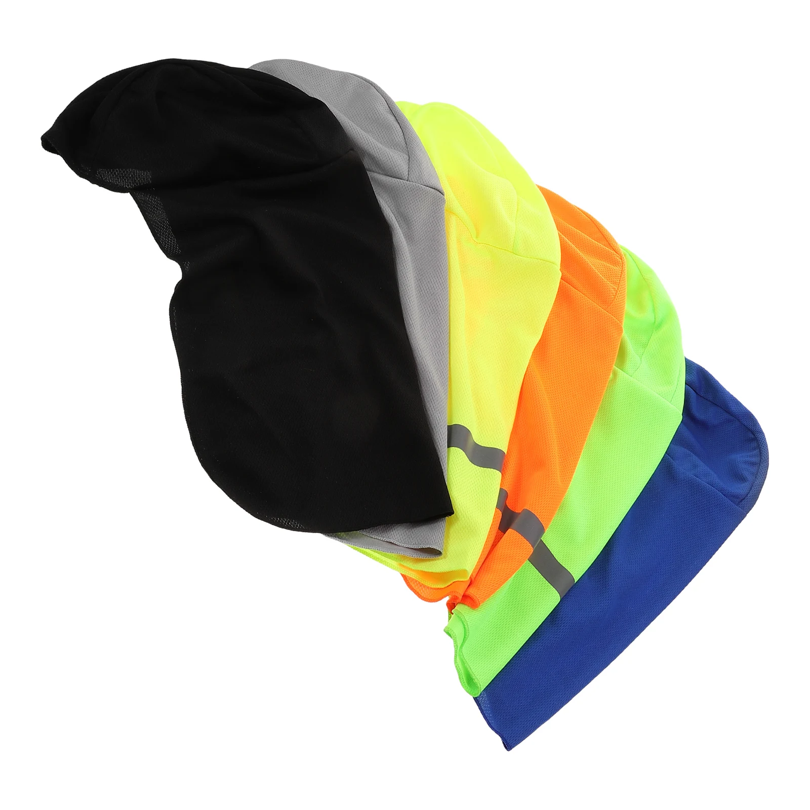 

6pcs Sun Protection Neck Hat Hard Padding Spandex Reflective Strips UV Shade Cycling Hiking Liner Dashboard Decorations