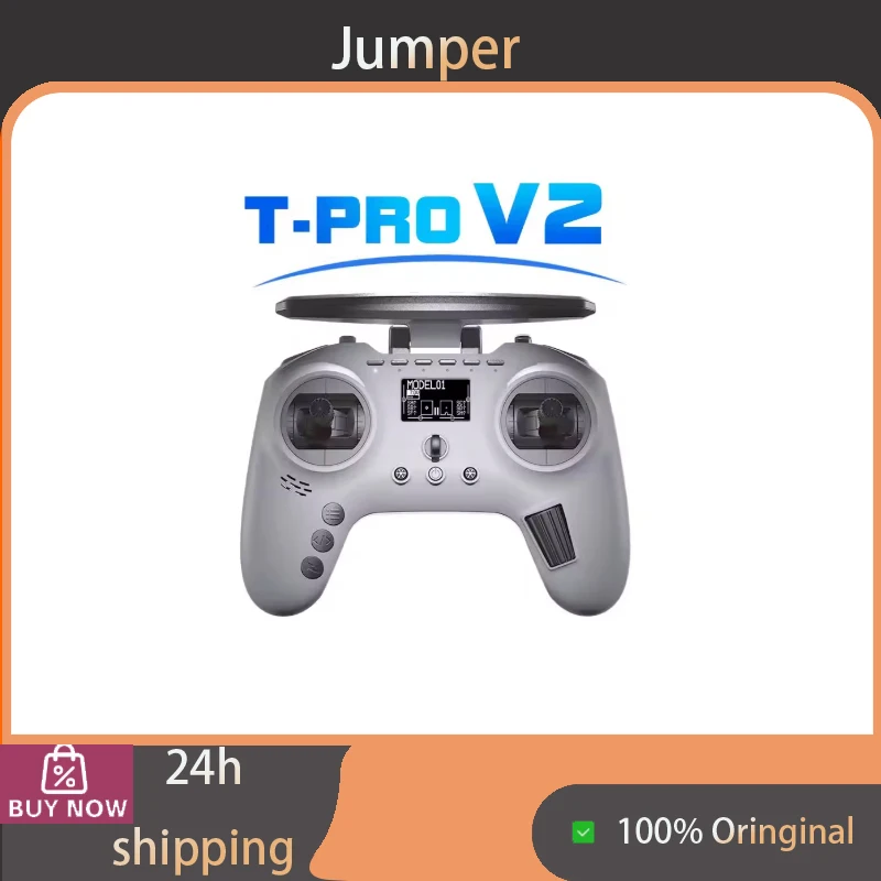 Jumper T-Pro V2 Radio Transmitter, Built-in ELRS ExpressLRS 1000mW 30dBm JP4IN1 Multi-Protocol, Hall Sensor Gimbals, Compatible