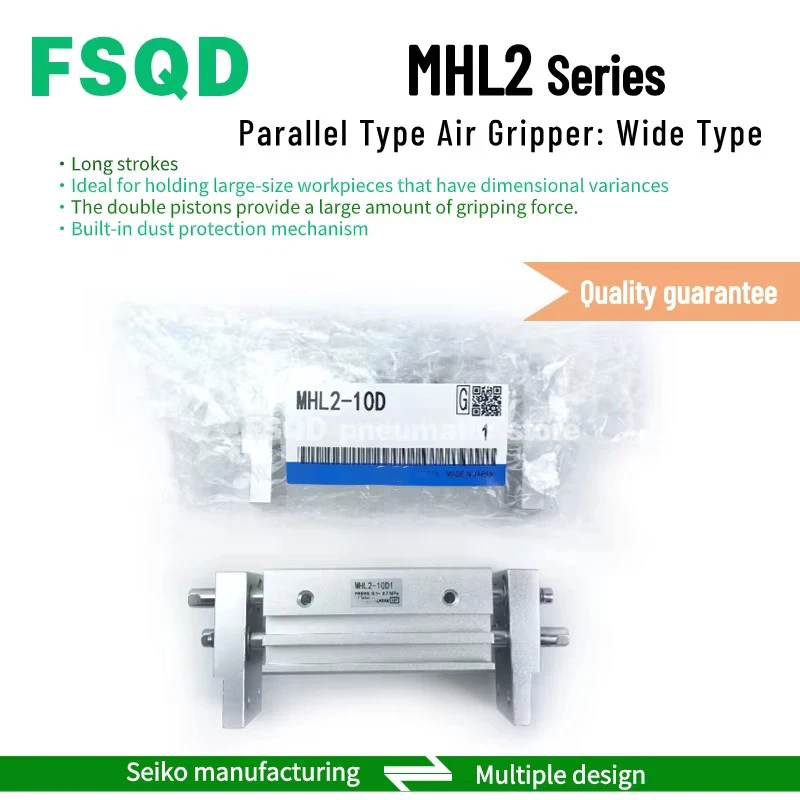 

MHL2-16D-2001 MHL2-16D-X2001 MHL2-10D-X1628-X2390 MHL2-20D-Z73L Parallel Type Air Gripper: Wide Type MHL2 Series