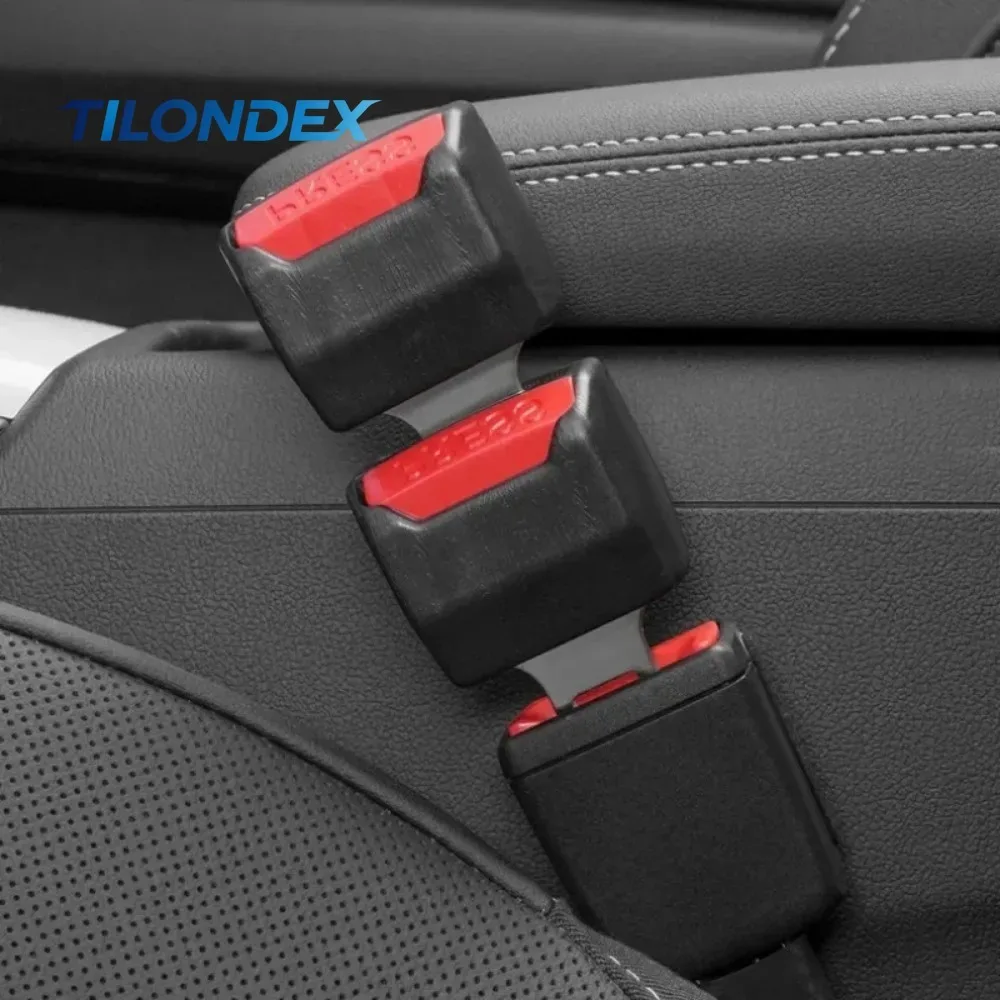 TILONDEX Car Seat Belt Clip Extender Safety Seatbelt Lock Buckle Plug Thick Insert Socket Extender Safety Buckle Seat Belt A