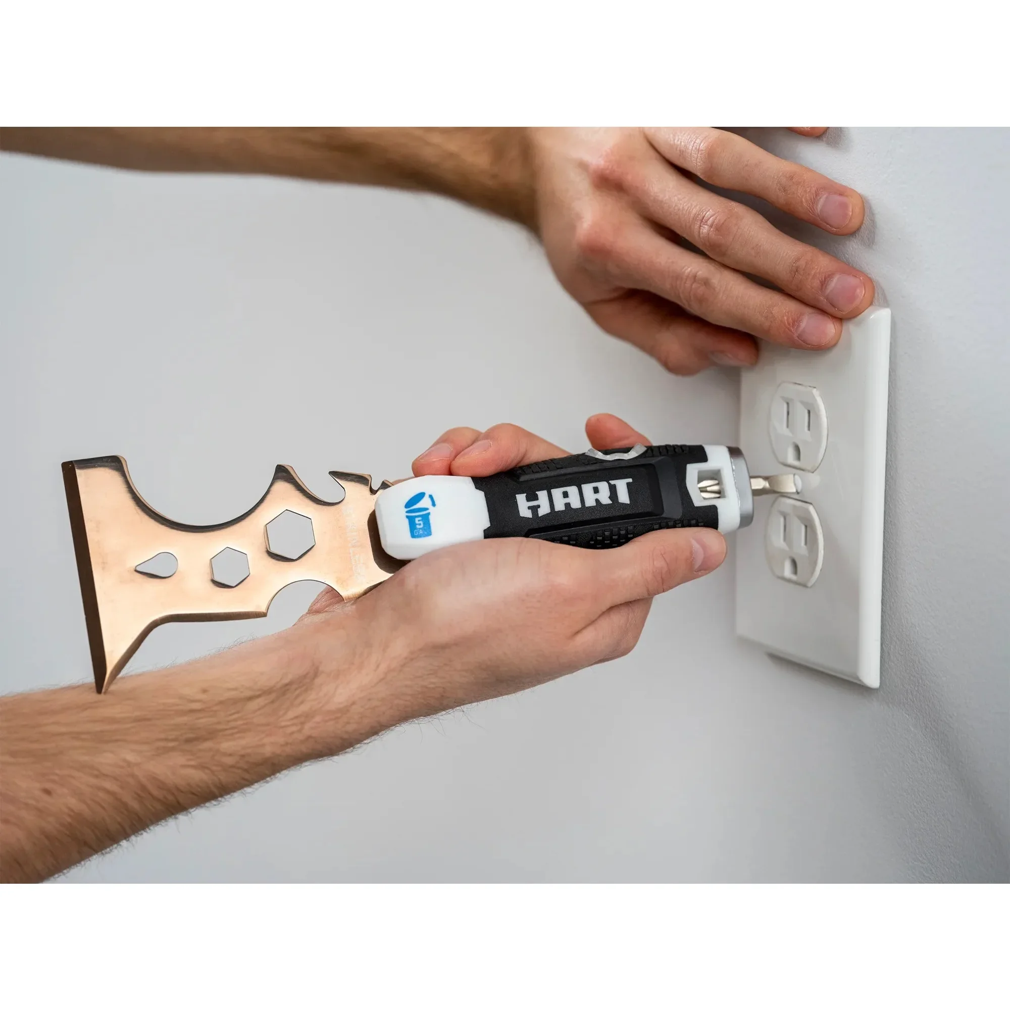 HART 19-1 multitool, goudkleurig roestvrijstalen knutselmes