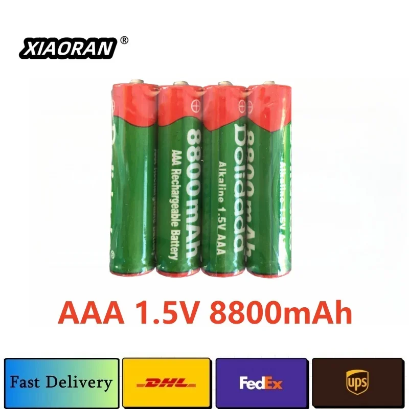 1.5V AA 9800 MAh+1.5V AAA 8800 MAh Alkaline1.5V Rechargeable Battery for Clock Toys Camera Scale flashlight Batteries