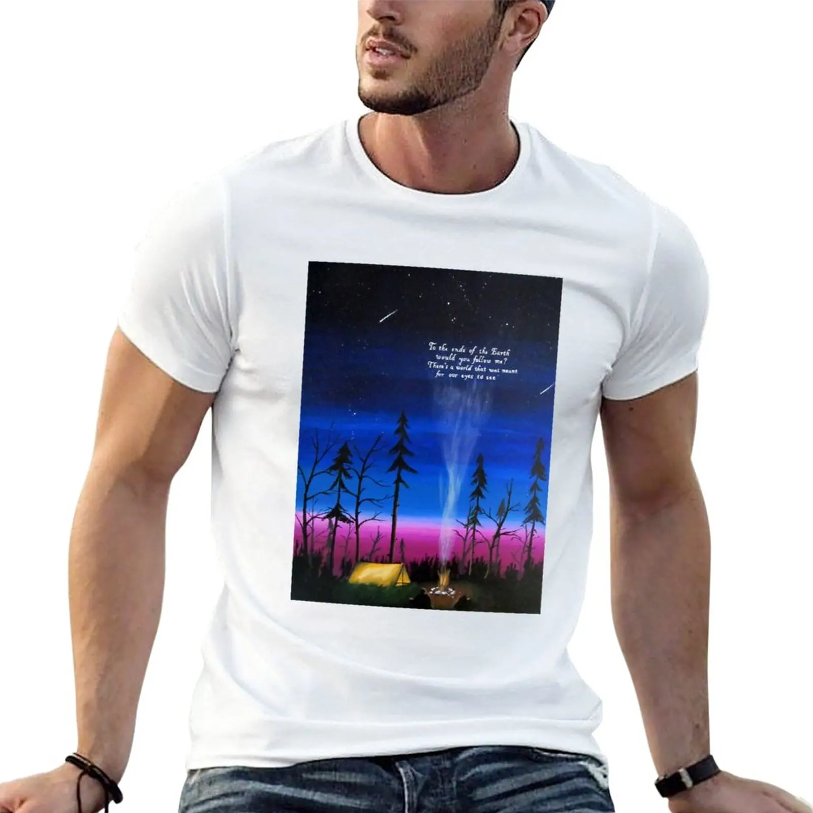 New ends of the earth T-Shirt Oversized t-shirt plus size t shirts boys animal print shirt tees fruit of the loom mens t shirts