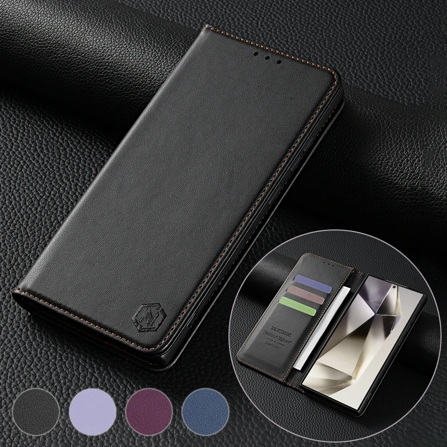 

Wallet Strong Magnetic Card Slot Flip Leather Case For Samsung Galaxy S24 Ultra S23 S22 S21 S20 FE A05s A14 A15 A35 A53 A54 A55