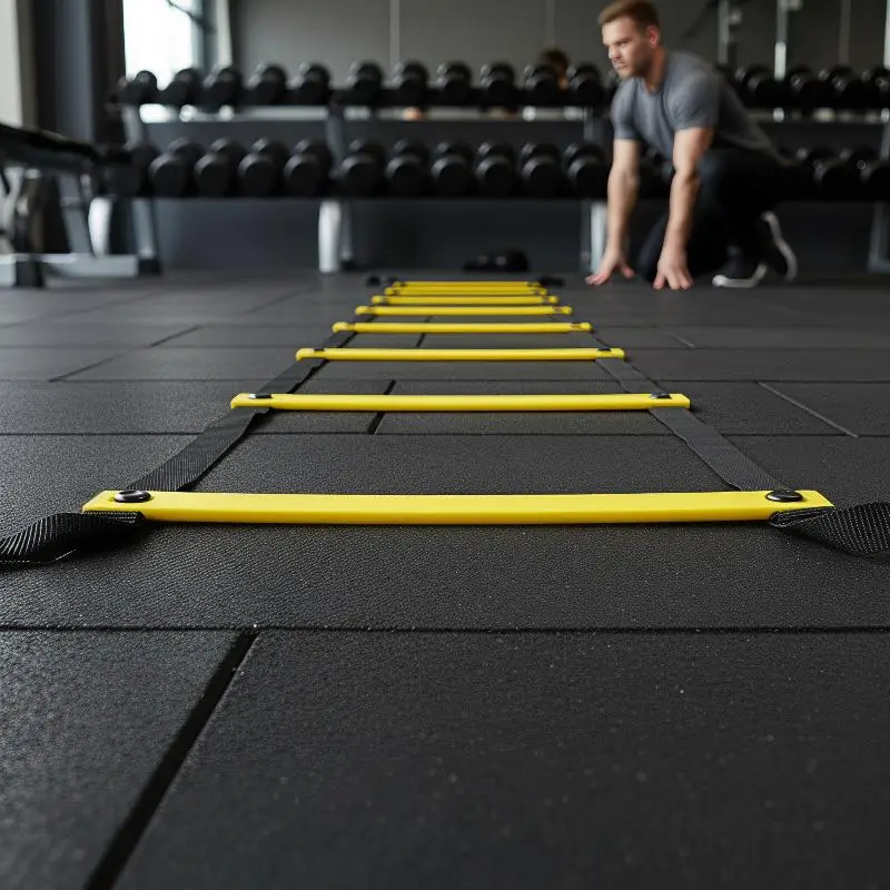 Agility Training Ladders Lightweight Nylon Straps Foldable Speed Training Gear for Football Soccer Indoor Workouts