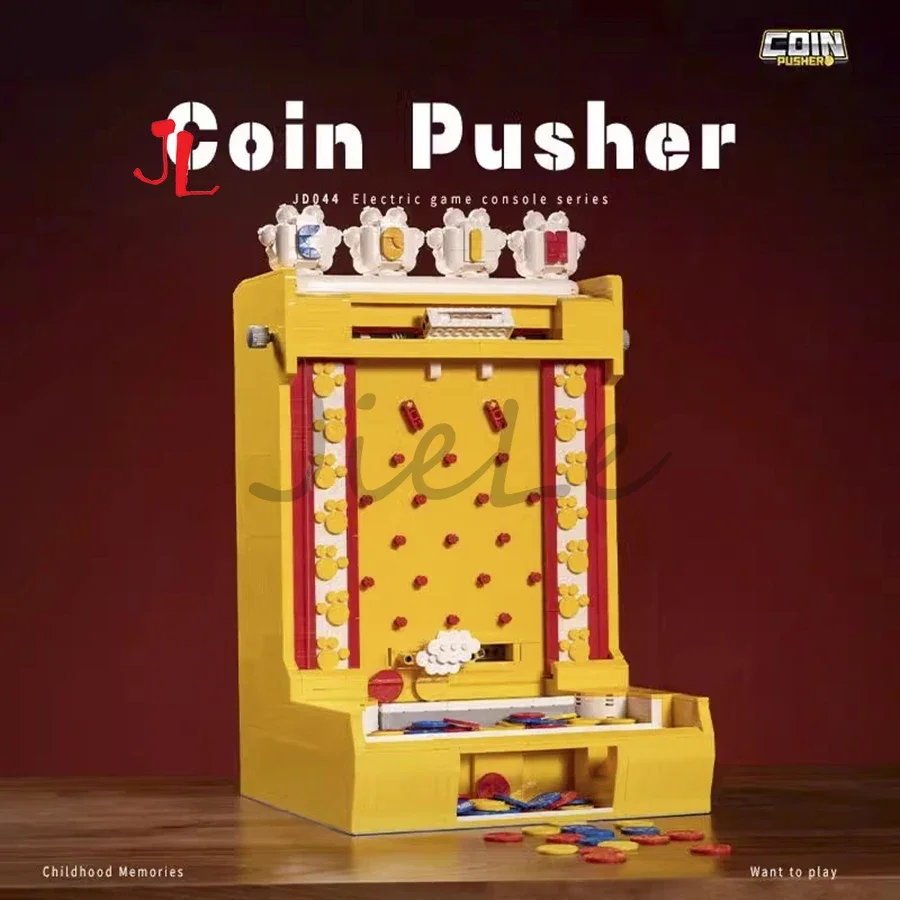 

2093 шт. MOC электрический толкатель для монет, строительные блоки, креативные игровые консоли, сборка моделей, игрушки для детей, подарочный набор на день рождения