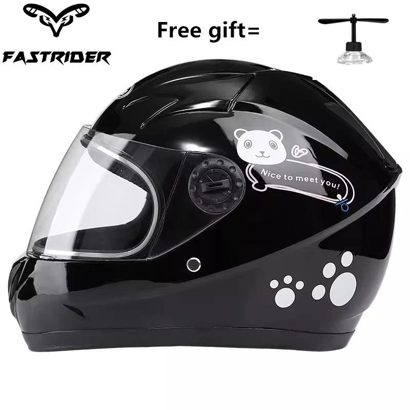 Kids Helmet 50-54Cm Electric Car Motorcycle 3-8 Years Children Helmet Youth Cartoon Riding Safety Equipment