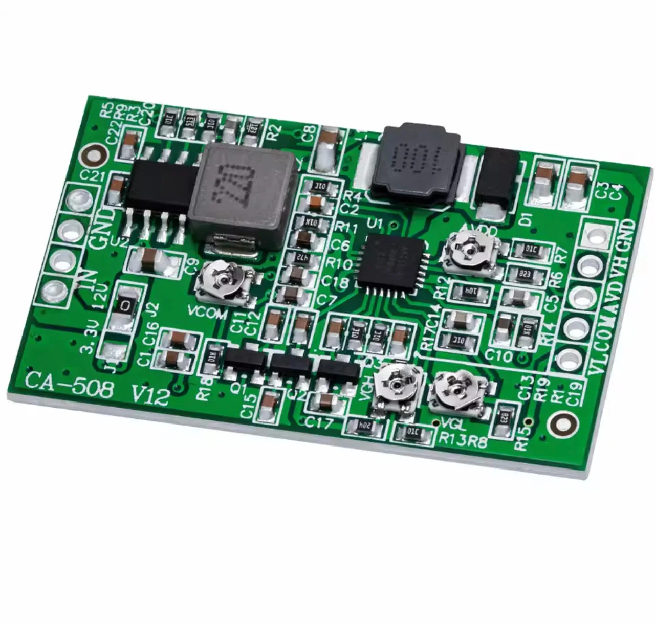 CA-508/CA-408 3.3V-12V 4-Channel Adjustable Boost Converter & TFT Backlight Driver - TCON Board for LCD Display Repair