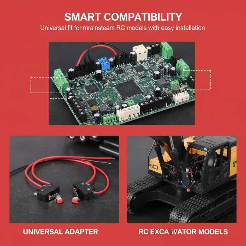 

Высокоточные детали сервоприводов для радиоуправляемого экскаватора HUINA 15CH 1550: прочные металлические шестерни, долговечное обновление для 114 инженерных моделей