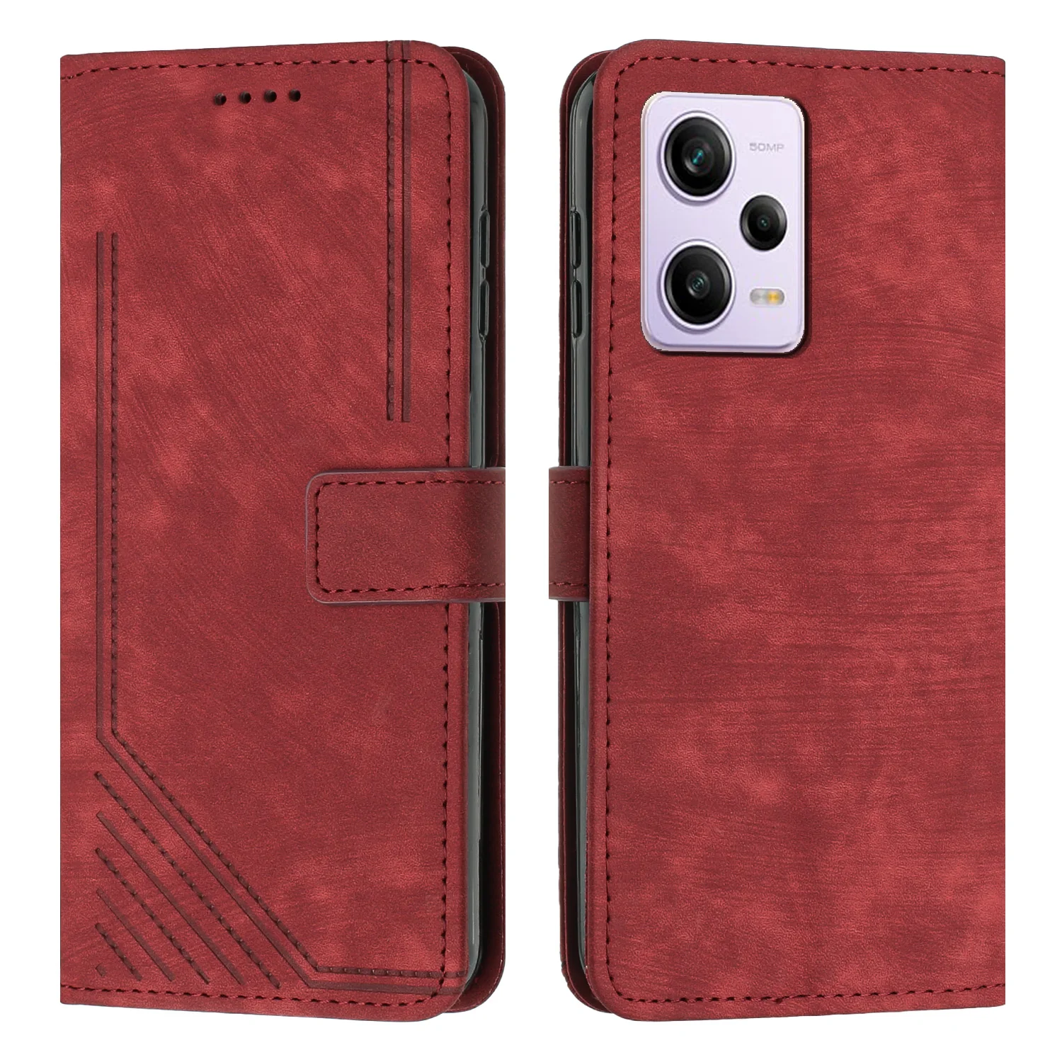 Geometric Line Art Leather Wallet Case Book For Xiaomi 13T 14T,Redmi Note 14 13 12 11 10 Pro 5G 14C 13C 12C 11S 9A A3 Card Cover