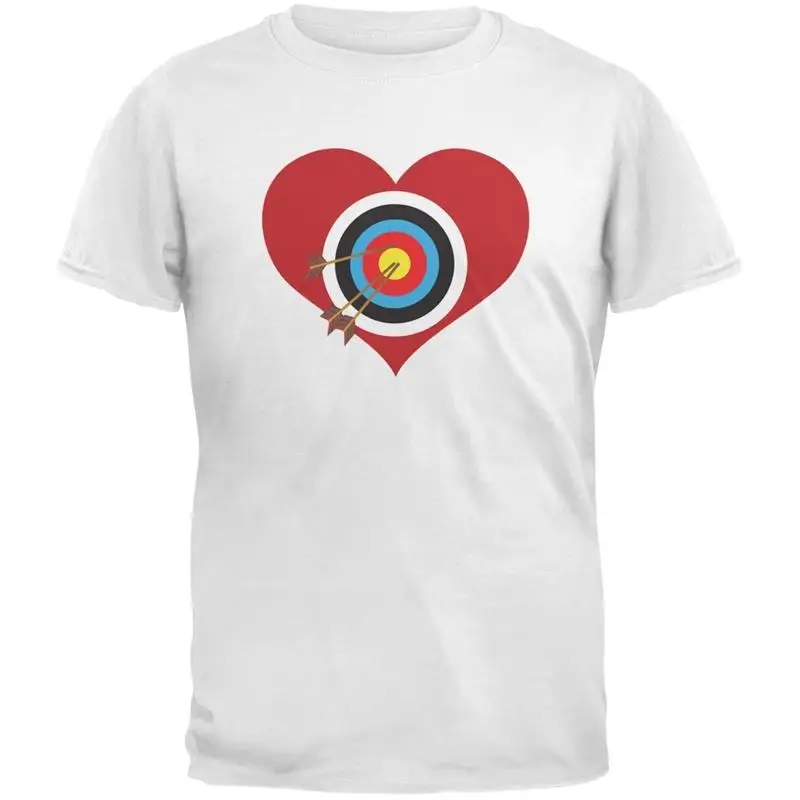

Белая футболка для взрослых Cupid Target