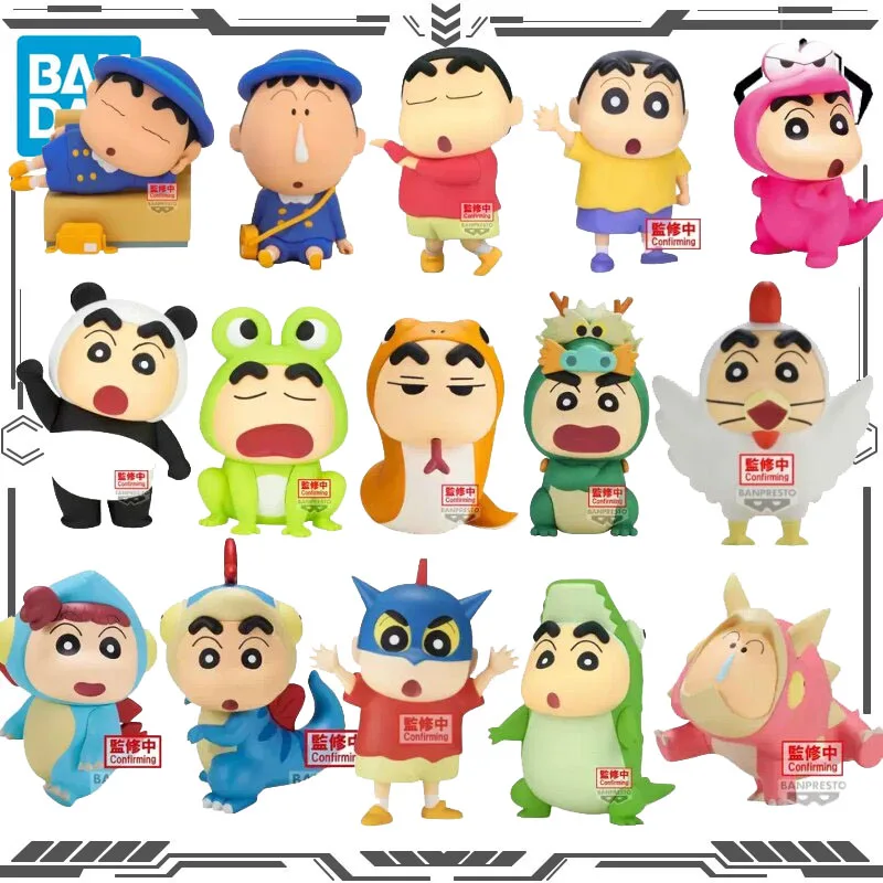 

Оригинальные фигурки Bandai SOFVIMATES Crayon Shin-chan, игрушки для мальчиков и девочек, подарок, коллекционные модели, украшения