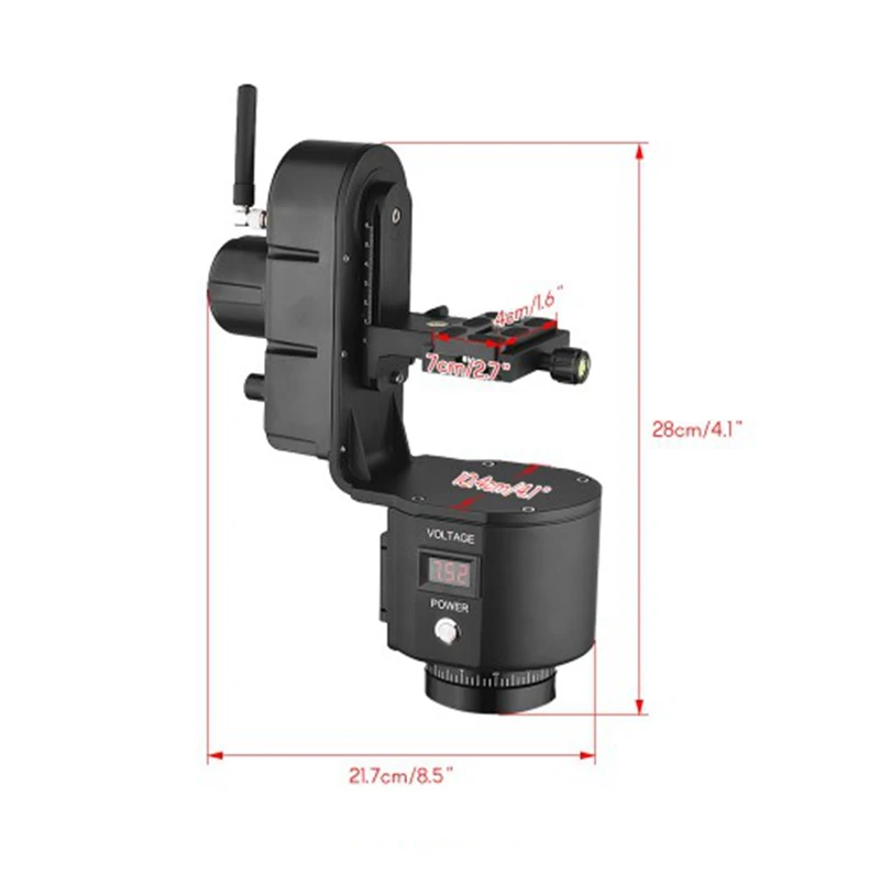 

YT-3000 50m Wireless Remote Control Electronic Pan Tilt Motorized Panoramic Tripod Head For Camera Video Shooting