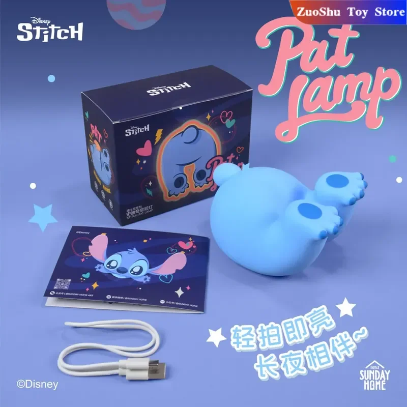 

2025 New Sunday Home Stitch Magnetic Pat Lamp Anime Peripherals Cute Night Light Toy Gift Desk Lamp Bedroom Ornaments