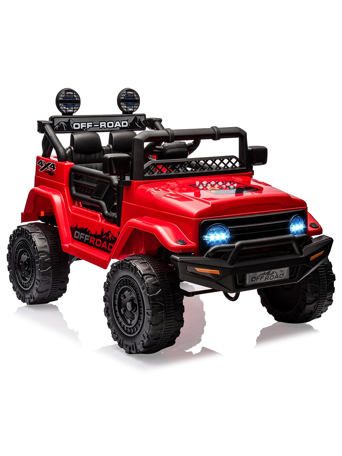 Elektrische auto voor kinderen met afstandsbediening 12V rit op auto met veiligheidsgordel, muziek (MP3/USB/TF), LED-licht, kinderen vanaf 3 jaar - afbeelding 2