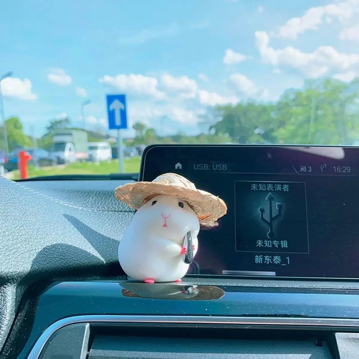 

Car decoration hamster car accessories new console cute doll car interior pendant car decoration cool car decoration