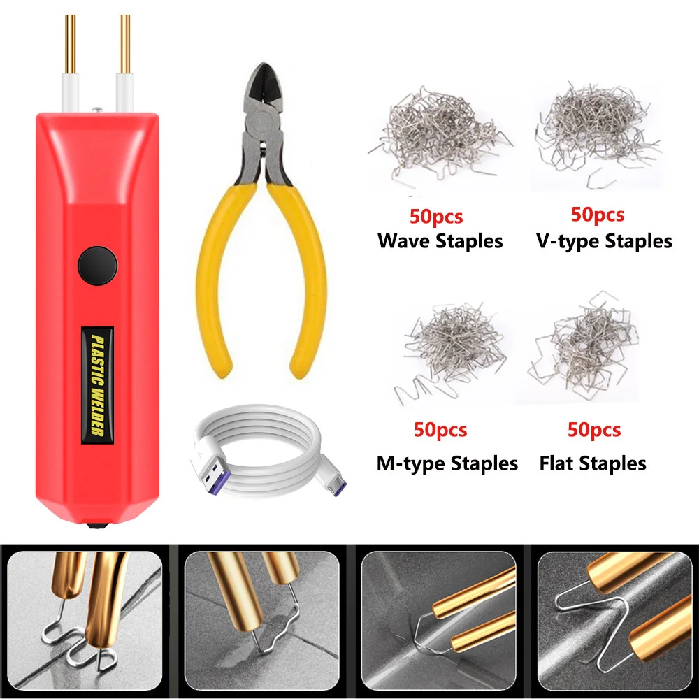 

Литий-ионный сварочный аппарат для пластика, перезаряжаемый беспроводной сварочный пистолет для ремонта автомобильного бампера, инструмент для ремонта пластиковых деталей