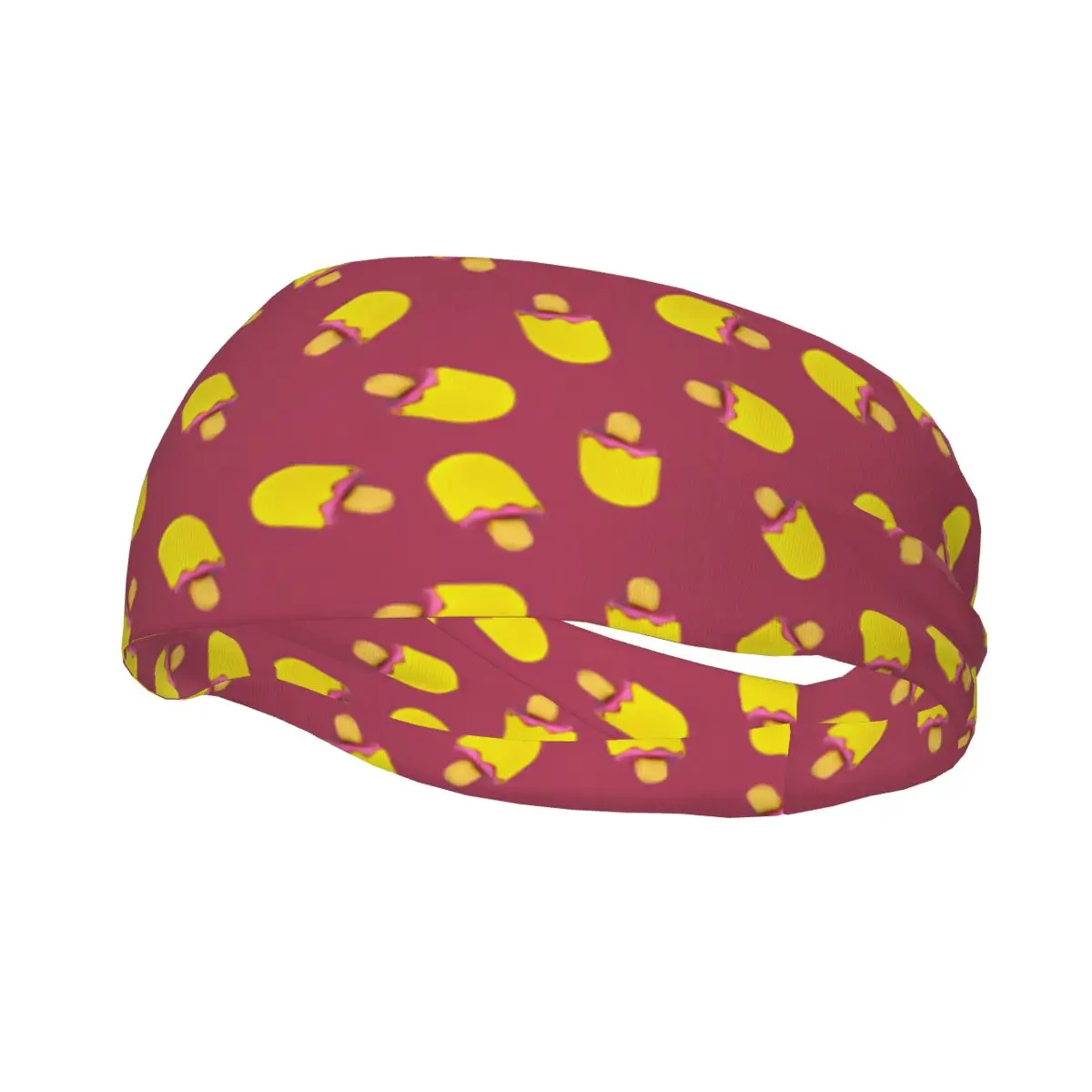 Sports Decor Headband Sweatband Workout Basketball Cycling Cute Ice Cream Pattern Hairband