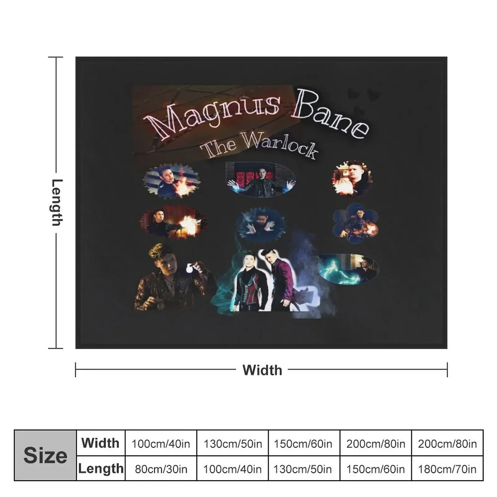 Magnus Bane The Warlock Throw Blanket wednesday Bed Fashionable Stuffeds Single Blankets