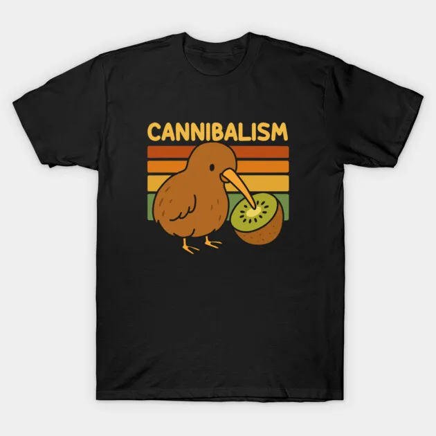 Camiseta de moda urbana con estampado de pájaros comiendo kiwi, tendencia de moda, camiseta de marca de lujo para hombres y mujeres