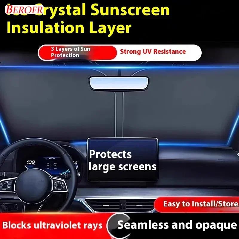 For Land Rover Defender 90 2020-2026Car Windshield Sunshade Cover Front Window Sun Shade Heat Insulation Summer Auto Accessories view 5