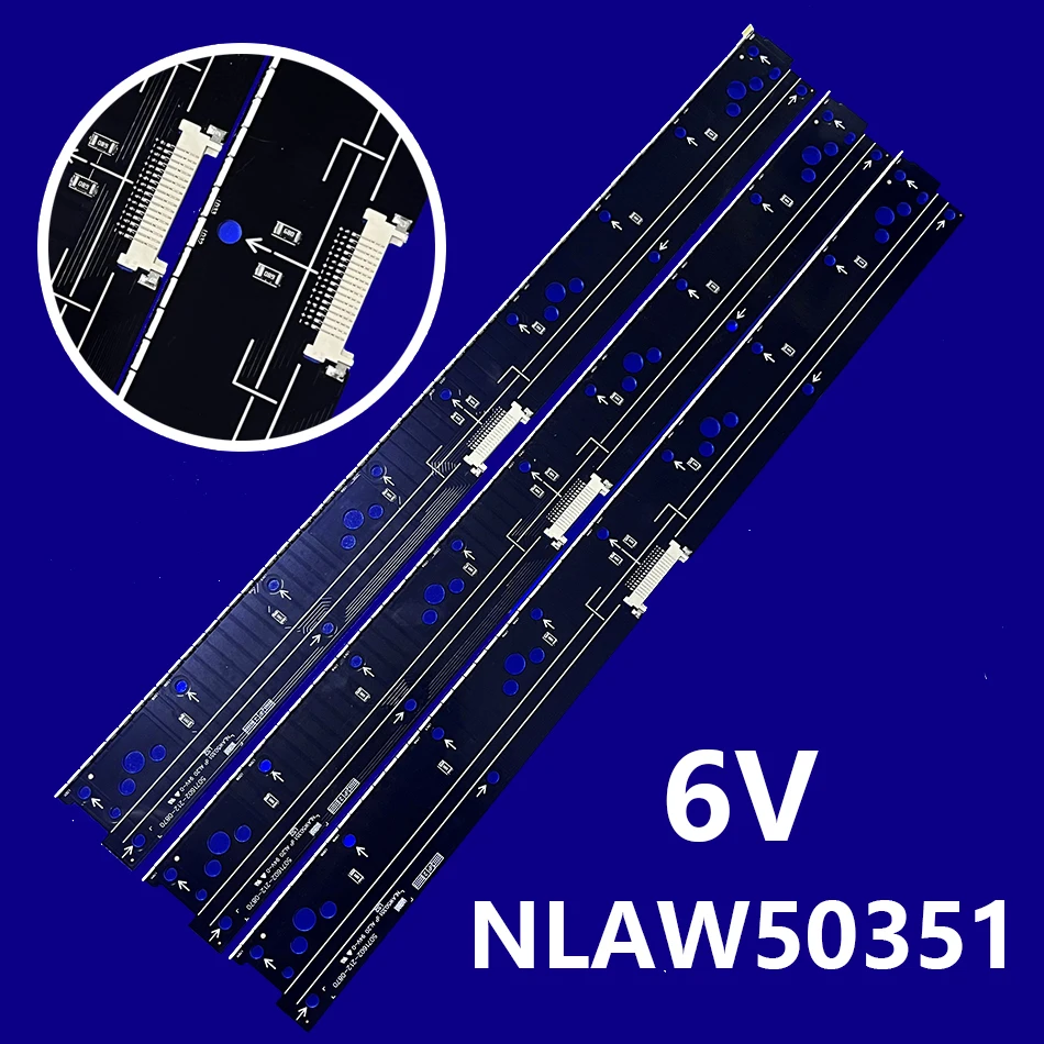 3PCS New LED Strip for SONY KD 65X9000C KD 65X9005C XBR 65X900C KD-65X9000C KD-65X9005C XBR-65X900C 5082004-412-0318 NLAW50351