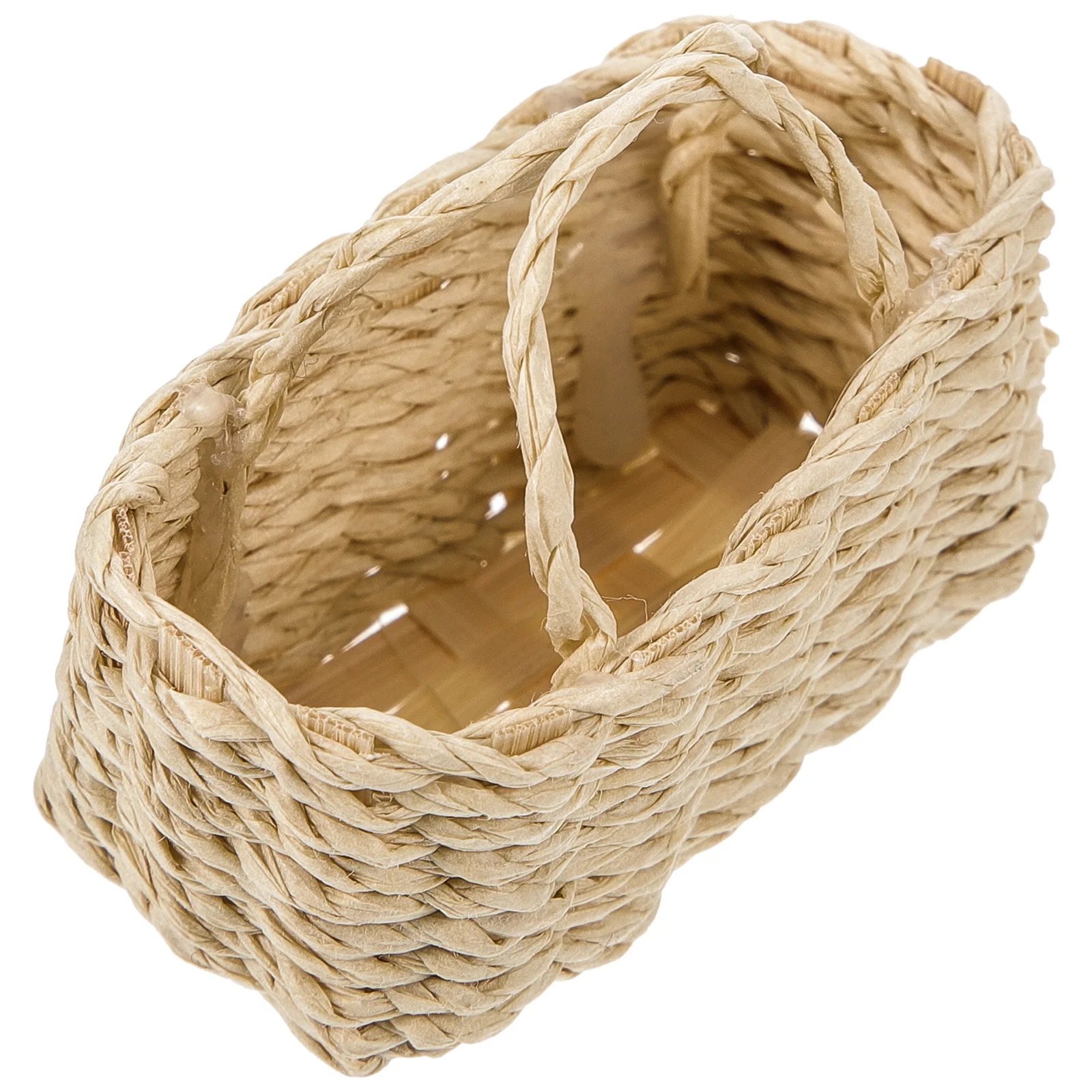 

Dollhouse Shopping Basket Mini Accessories Wicker Baskets Storage Woven Miniature