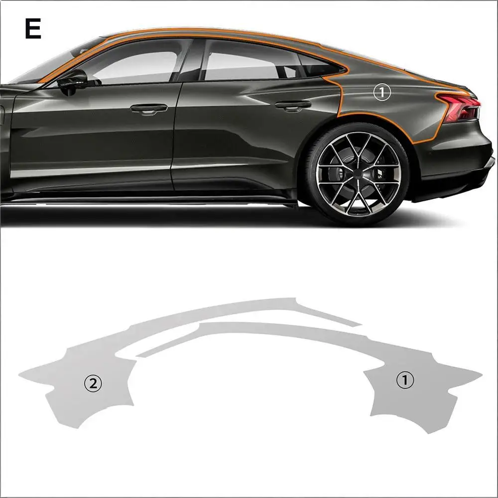 

8.5Mil Pre-cut PPF For Audi E-Tron GT 2025-UP TPU Bumper Hood Clear Paint Protection Film Scratch-Resistant Exterior Accessories