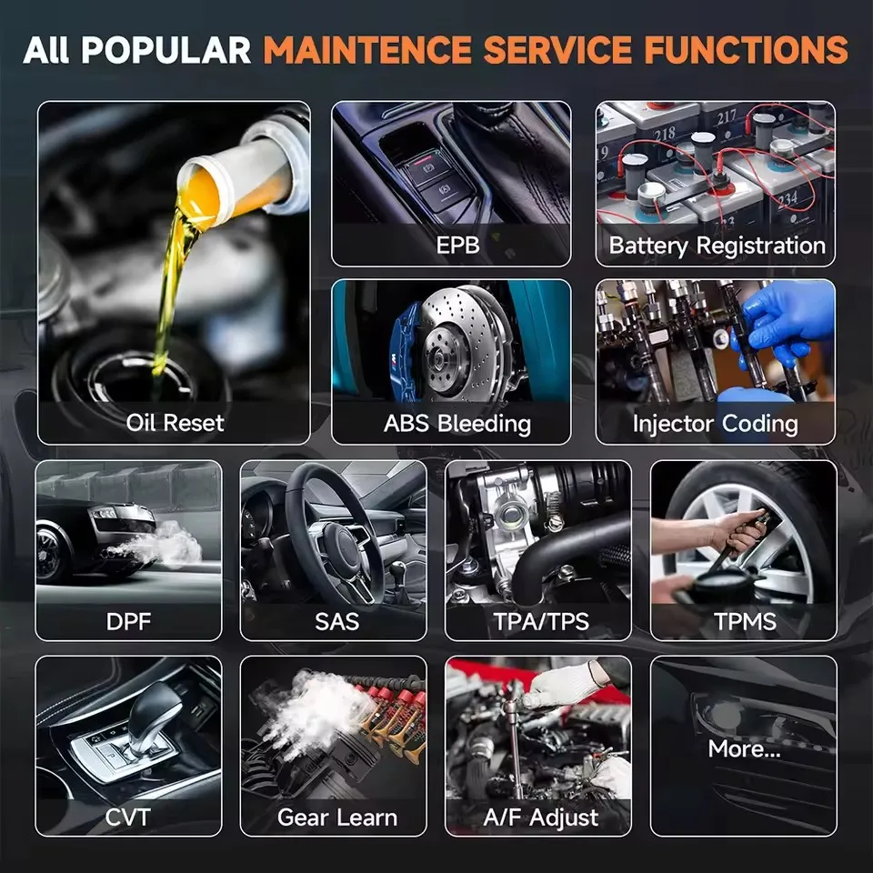 أدوات الماسح الضوئي للسيارة FOXWELL NT510 Elite Obd2 ثنائية الاتجاه جميع قارئ رمز النظام 30+ إعادة تعيين obd 2 أداة مسح تشخيص السيارات