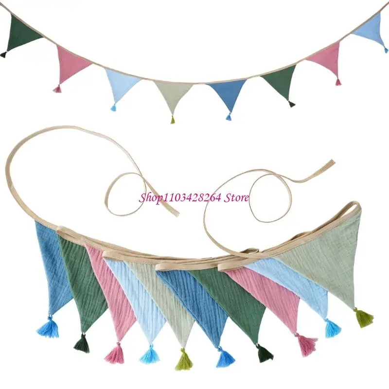 

Двойной слой хлопчатобумажные кисточки для бахновения детская детская комната украшения вечеринки