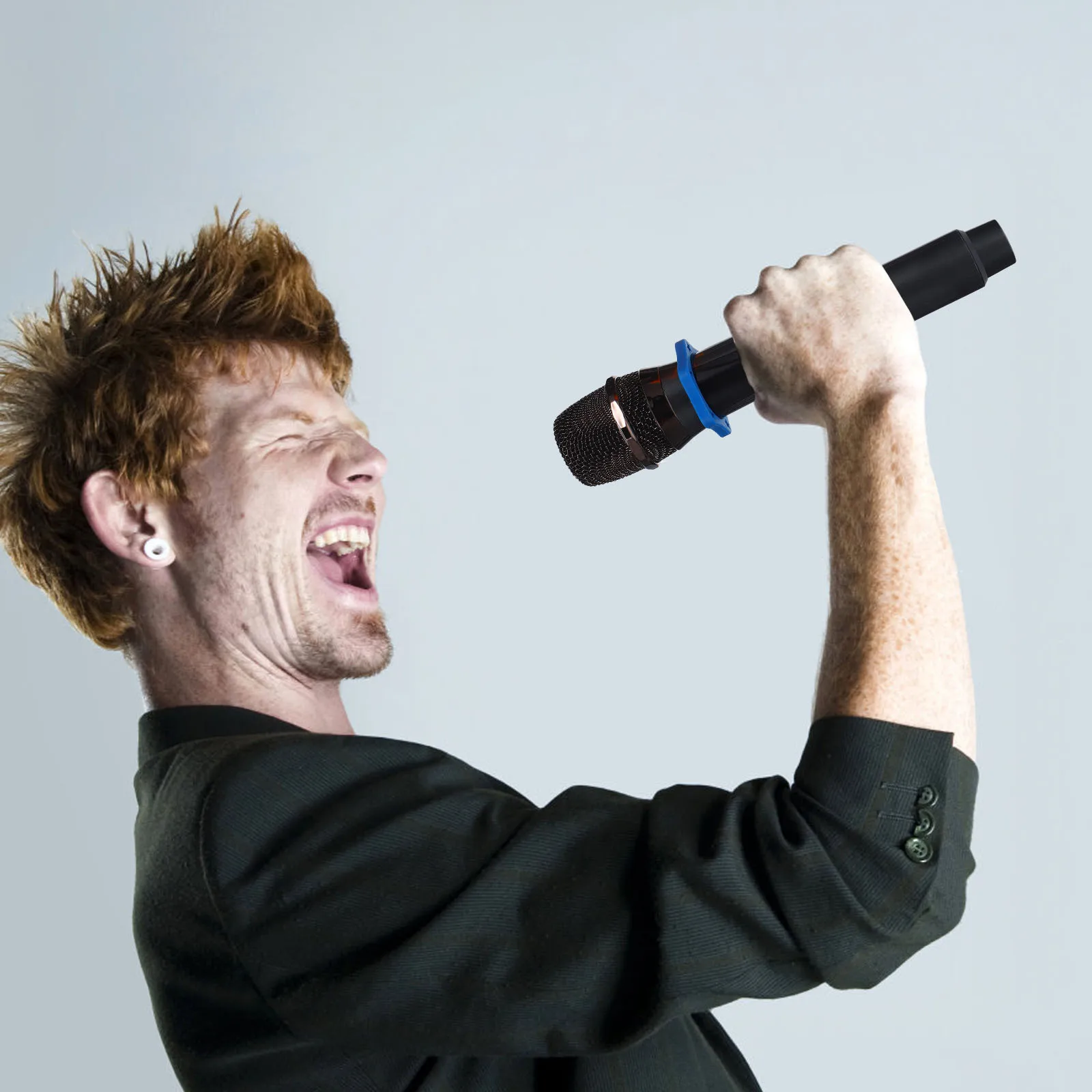 

5Pcs Skidproof Circle for Microphone Silicone Anti Slip Ring Protective Cap for Handheld Mic Conference and Live Show