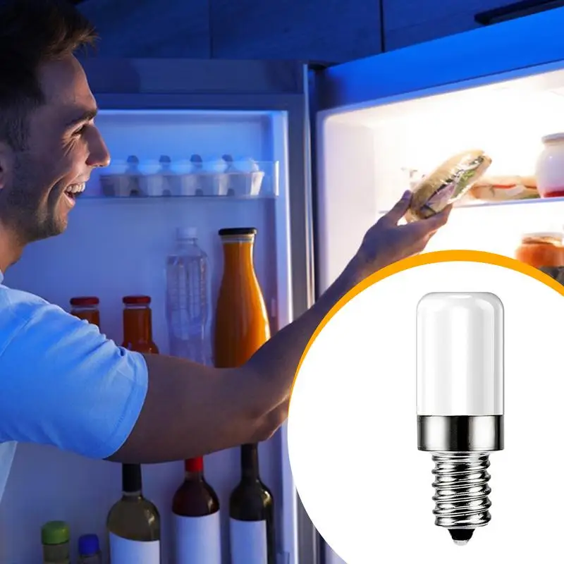 Nova lâmpada led para geladeira e14, 220v, lâmpada led para geladeira, parafuso, armário de exibição, iluminação doméstica