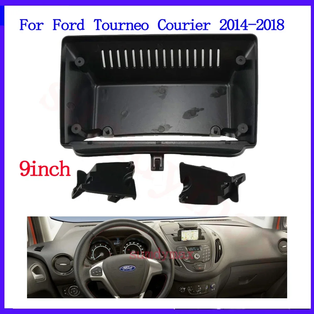 Android Car radio Frame Kit Fascia Panel For Ford Tourneo Courier 2014-2018 9