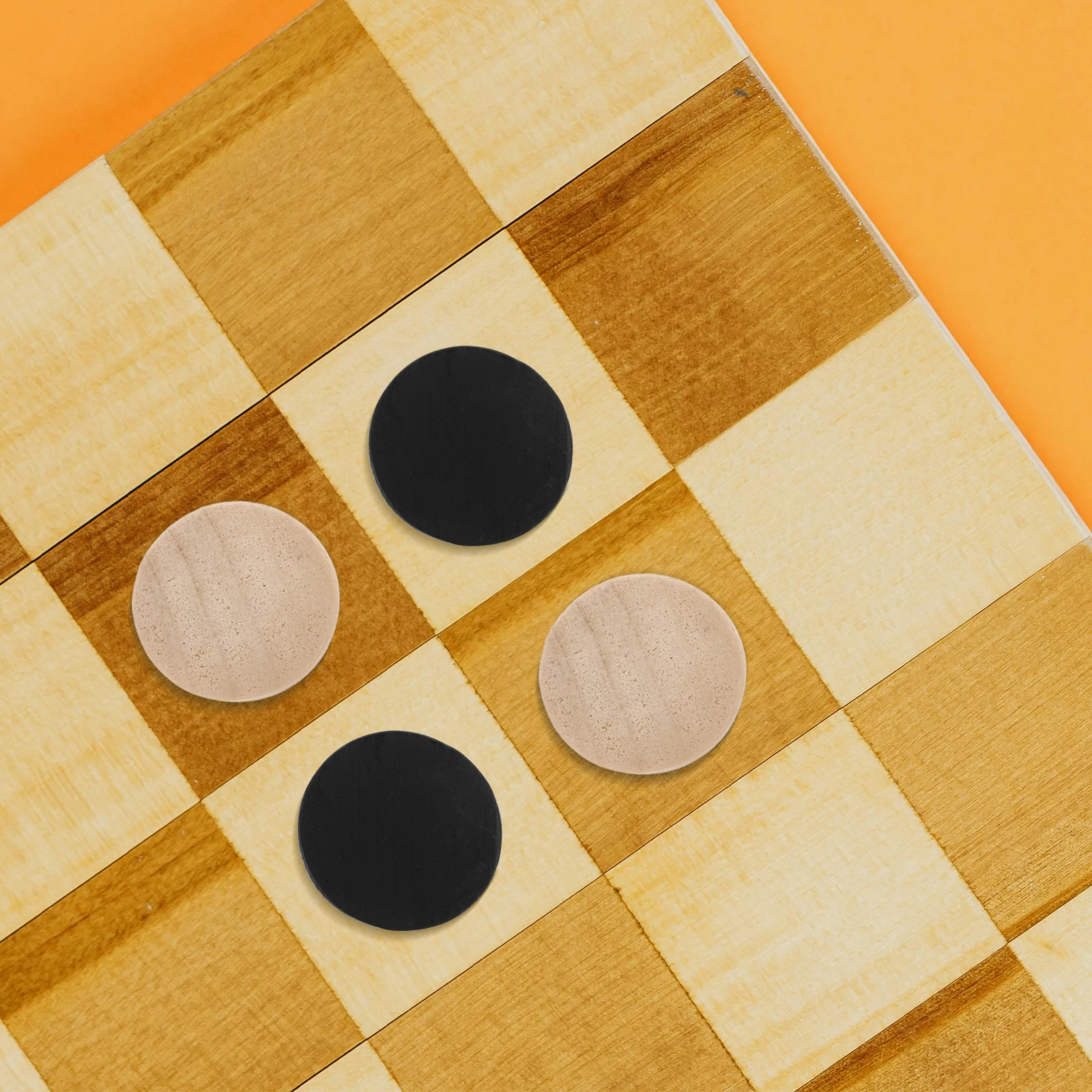 

30pcs Chess Pieces Accessories Wooden Replacement Game Board 1 9cm Diameter Checkers Interactive Sports