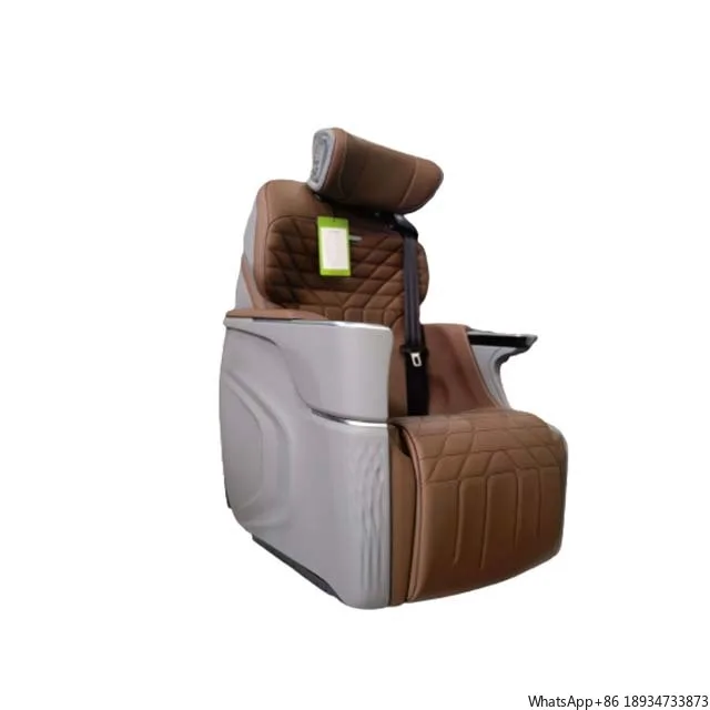 luxury car seat features embroidery and a rotary function making it suitable for installation in MPVs and vans