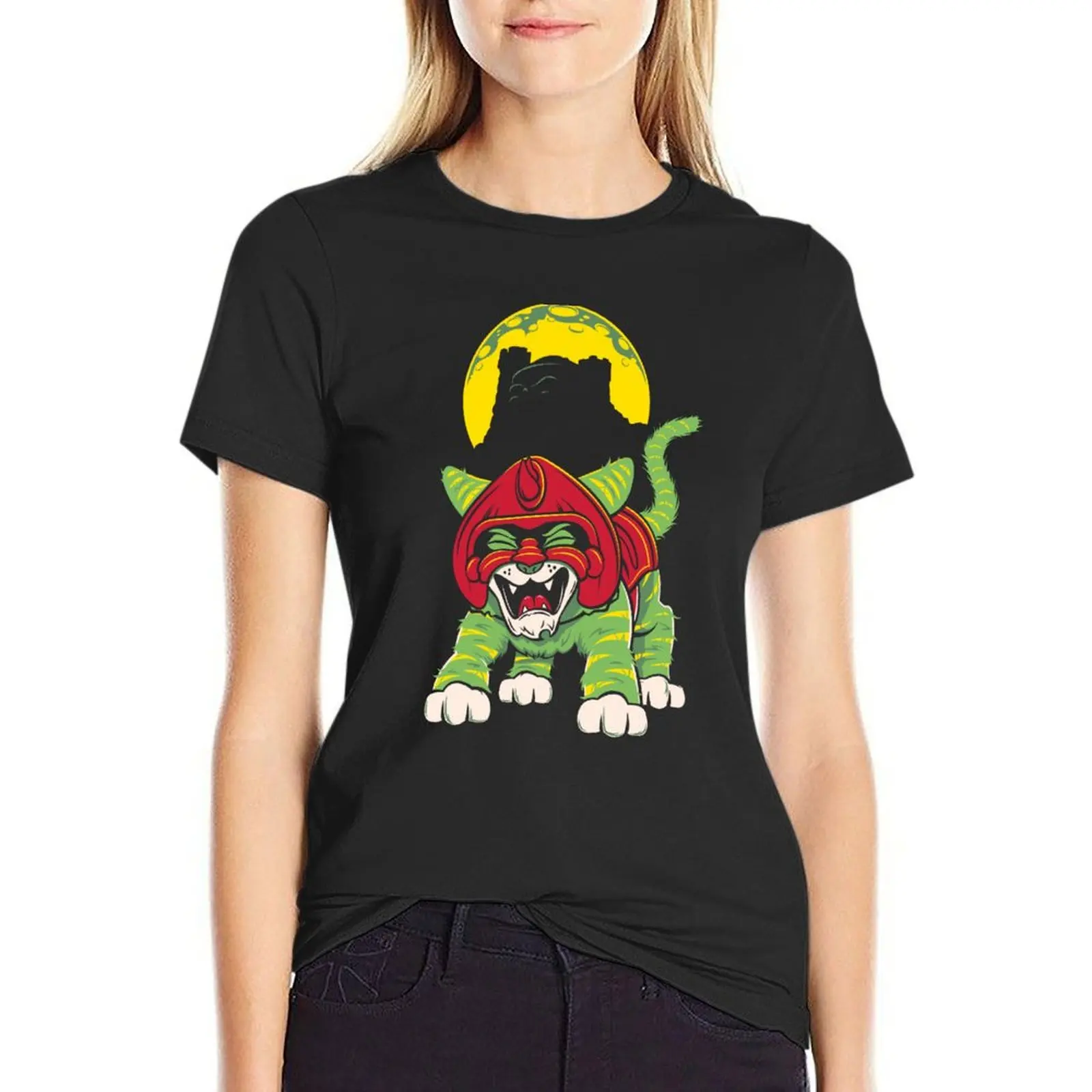 Battle Kitty's Mighty RAWR! T-Shirt female sports fans blanks customizeds t-shirts for Women cotton