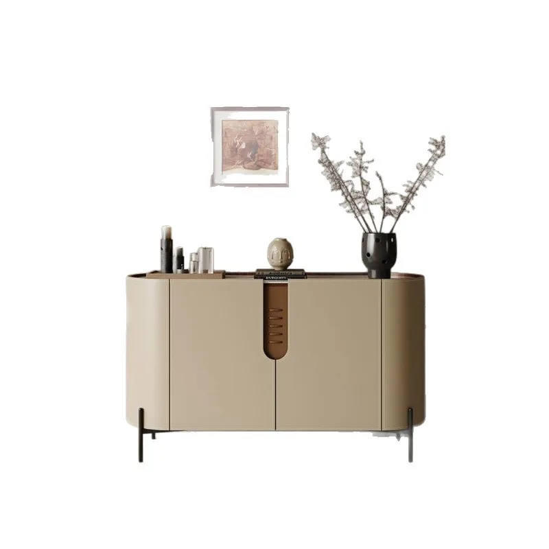 

Entry, Entrance Cabinet, Italian, Minimalist, Slate, Saddle Leather, Storage, Living Room, Wall, Locker