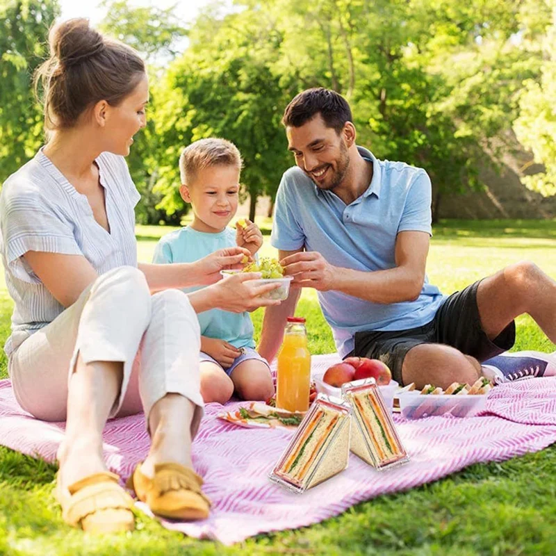 Triangle Sandwich Container Triangle Clear Plastic Sandwich Container With Lid To-Go Containers For Cheeseglobal Stock Ready