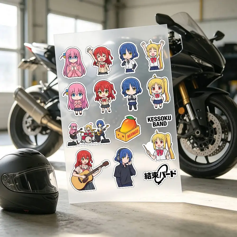 Popular Anime B-BOCCHI THE ROCK Stickers Auto Body Bumper Windows Motorcycle Laptop Walls Vinyl Decal Car Tuning Accessories