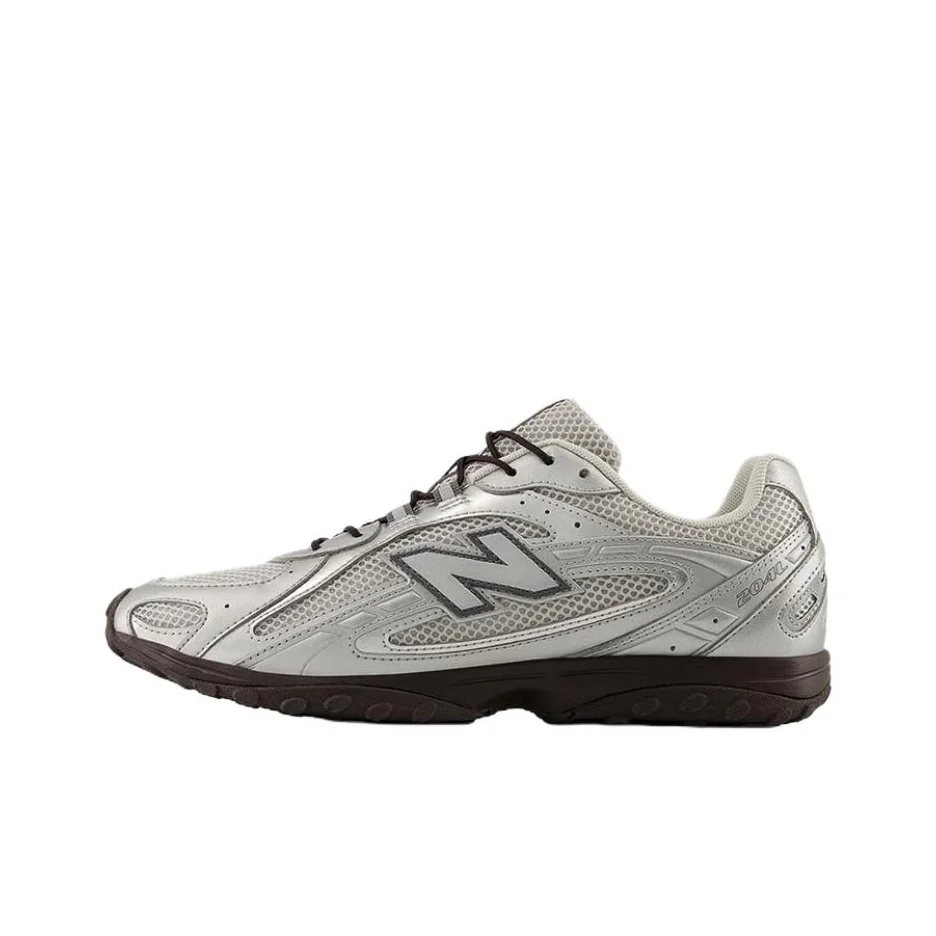 New Balance 204L Breathable Low top Casual Shoes Unisex Silver U204L5LA