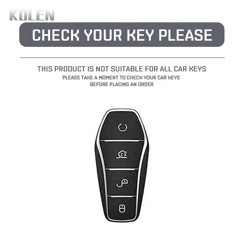 ABS Carbon Fiber Style Car Key Case Cover For BYD Han Ev Tang Dm Qin PLUS Song Pro MAX Yuan Dolphin E2 Protected Keychain Fob