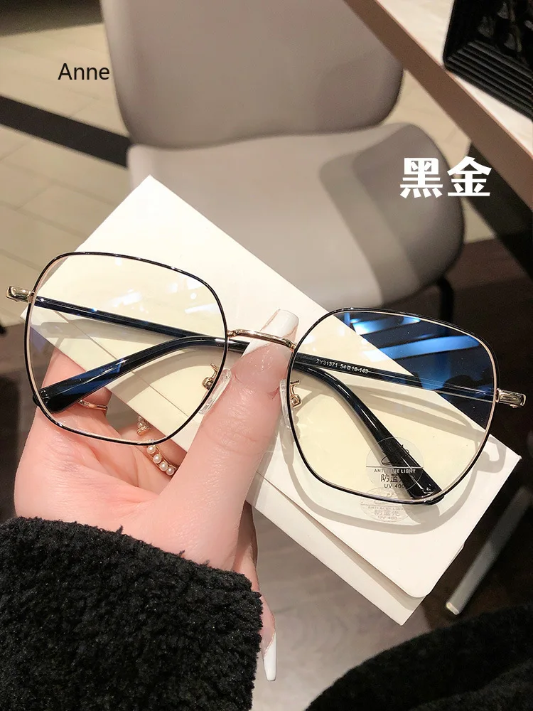 Myopia Galsses Fashion Anti-Blue Ray Short-sight Eyeglasses Finished Square Frame Optical Eyewear Diopter To-4.0 glasses women