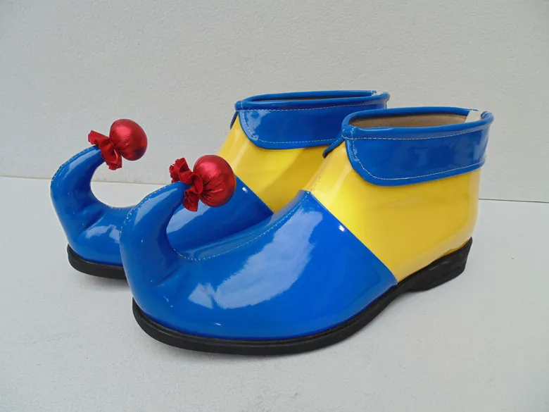Karnevals-Streifen-Clown-Schuhe für Erwachsene und Kinder, Halloween-Rollenspiel-Schuhe, Zirkus-Aufführungskostüme, Party-Accessoires – Detail 2