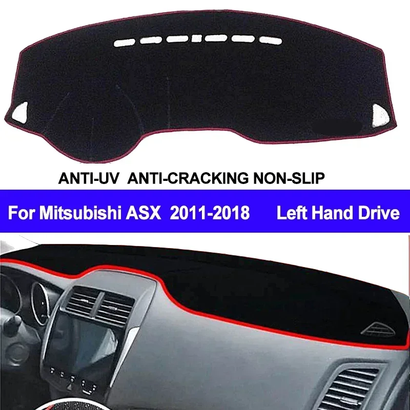 Чехол на приборную панель автомобиля для Mitsubishi ASX RVR Outlander Sport 2011-2018, коврик для приборной панели, солнцезащитный козырек, нескользящая подушка, 2017 г.