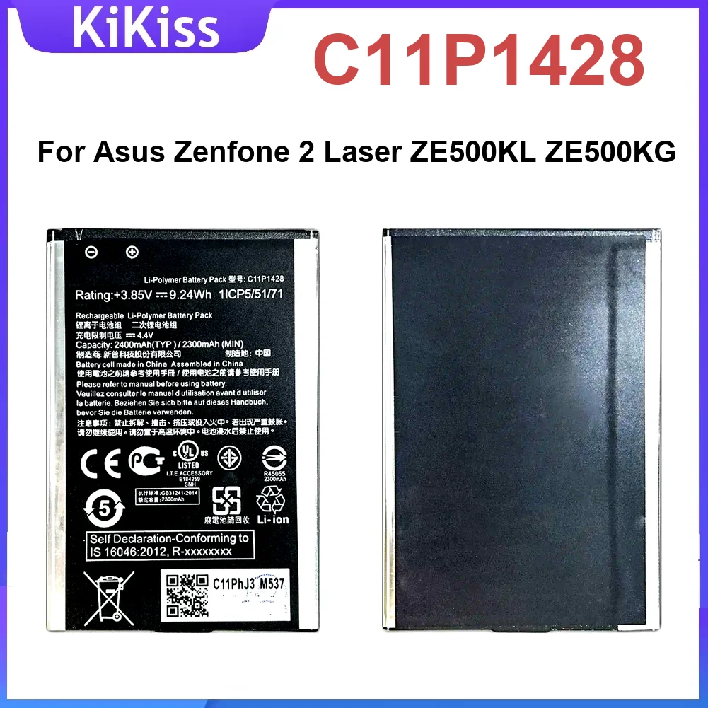

Аккумулятор C11P1428 2400 мАч для Asus Zenfone 2 Laser ZE500KL ZE500KG, быстрая зарядка мобильного телефона премиум-класса