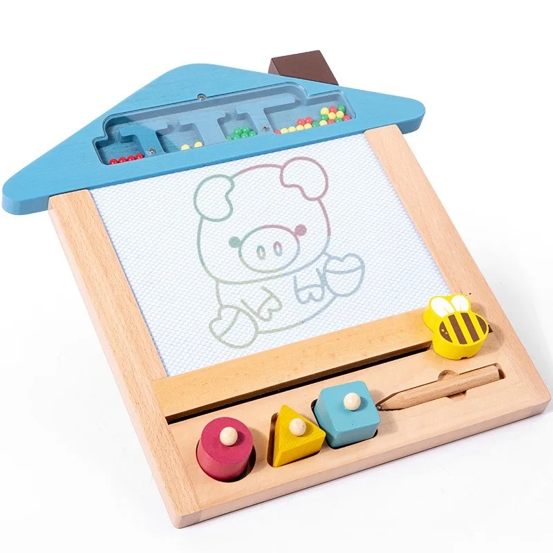 Magnetic DIY Drawing Board Montessori Educational Learning Painting Toys For Kid Boys and Girls Early education