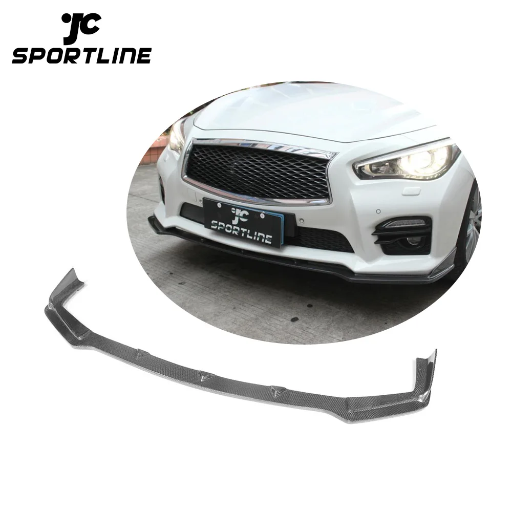 

Carbon Fiber Front Bumper Lip For Q50 Sport Bumper 2013